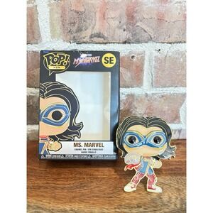 Funko Pop! Pin Ms. Marvel Enamel Pin SE Target Exclusive, Quick Ship! Good Cond!